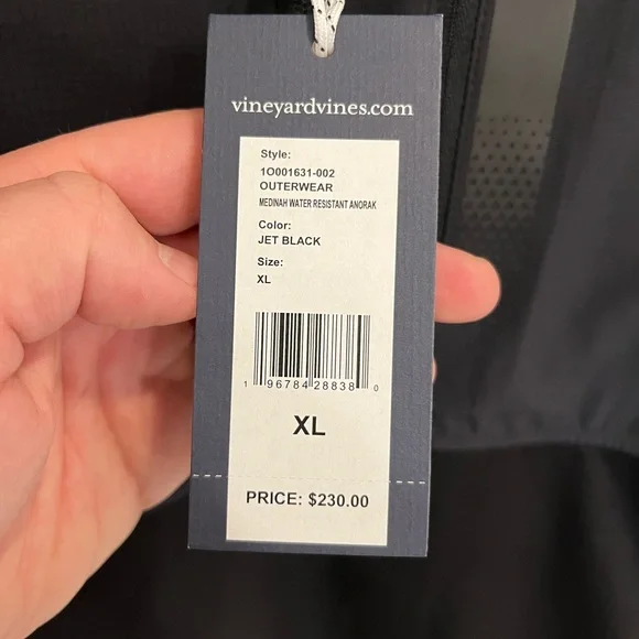 Vineyard Vines OTG Performance Medinah Packable Lightweight Golf Anorak - Picture 8 of 10